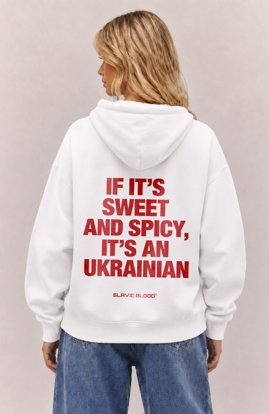 Sweet and Spicy it´s an Ukrainian Oversized hoodie