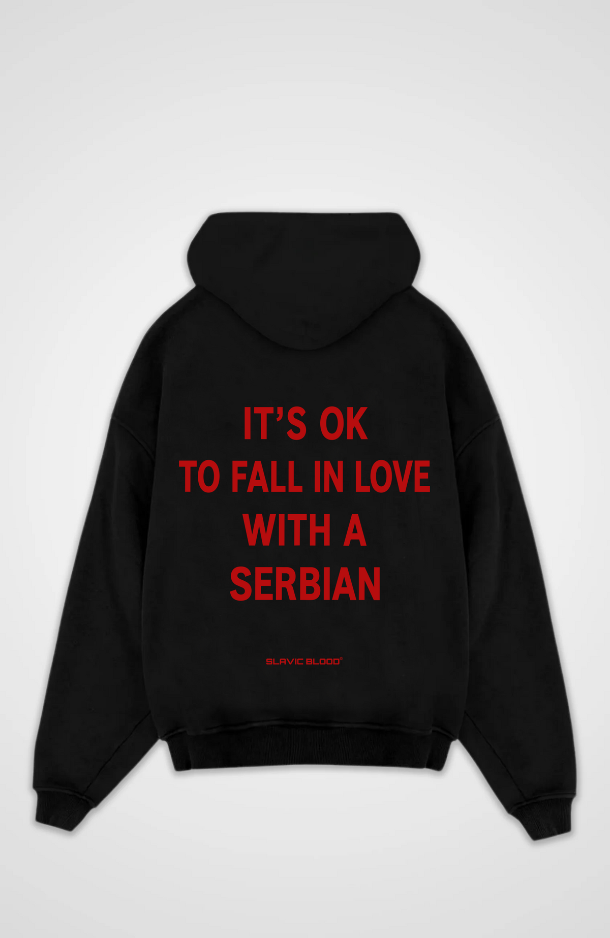 It´s ok to fall in love with a Serbian Oversized hoodie