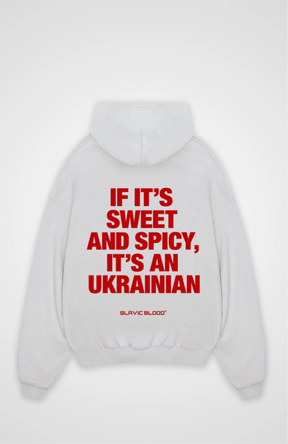Sweet and Spicy it´s an Ukrainian Oversized hoodie