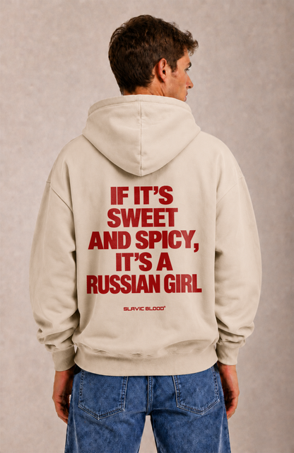 Sweet and Spicy, it´s a russian girl Oversized hoodie