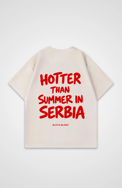 Hotter than summer in Serbia Oversized shirt